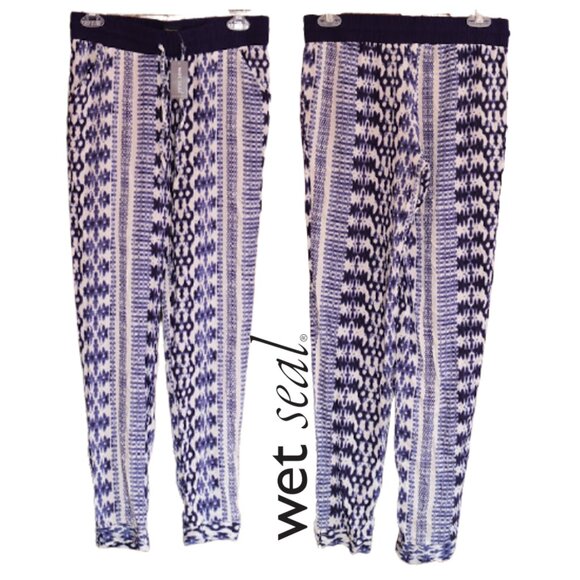 WET SEAL | Slim Tapered Tie-Dye Drawstring Beach Jogger Pants - NWT!, Size S - Picture 14 of 14